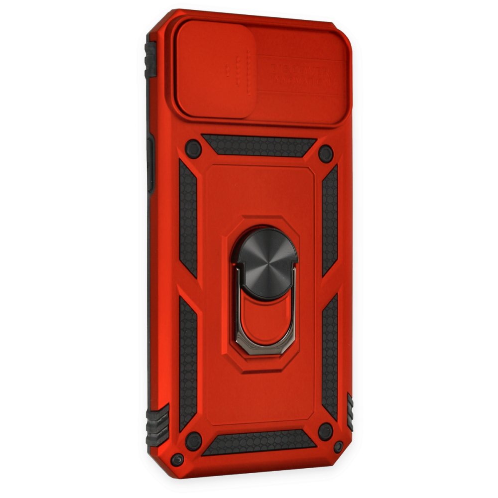 iPhone 14 Plus Kılıf Pars Lens Yüzüklü Silikon - Kırmızı iPhone 14 Plus Kılıf Pars Lens Yüzüklü Silikon - Kırmızı