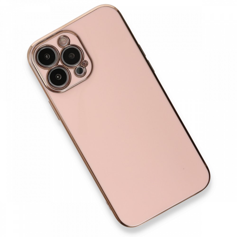  iPhone 13 Pro Kılıf Volet Silikon - Pembe