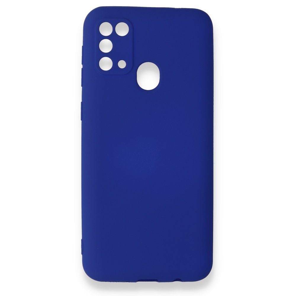  Samsung Galaxy M31 Kılıf First Silikon - Lacivert