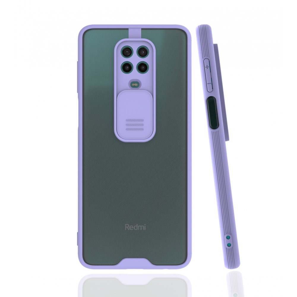 Redmi Note 9S Kılıf Platin Kamera Koruma Silikon - Lila