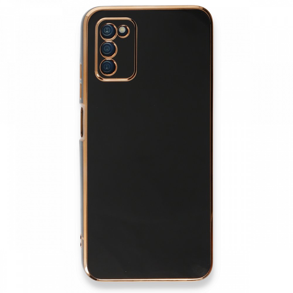  Samsung Galaxy A03S Kılıf Volet Silikon - Siyah