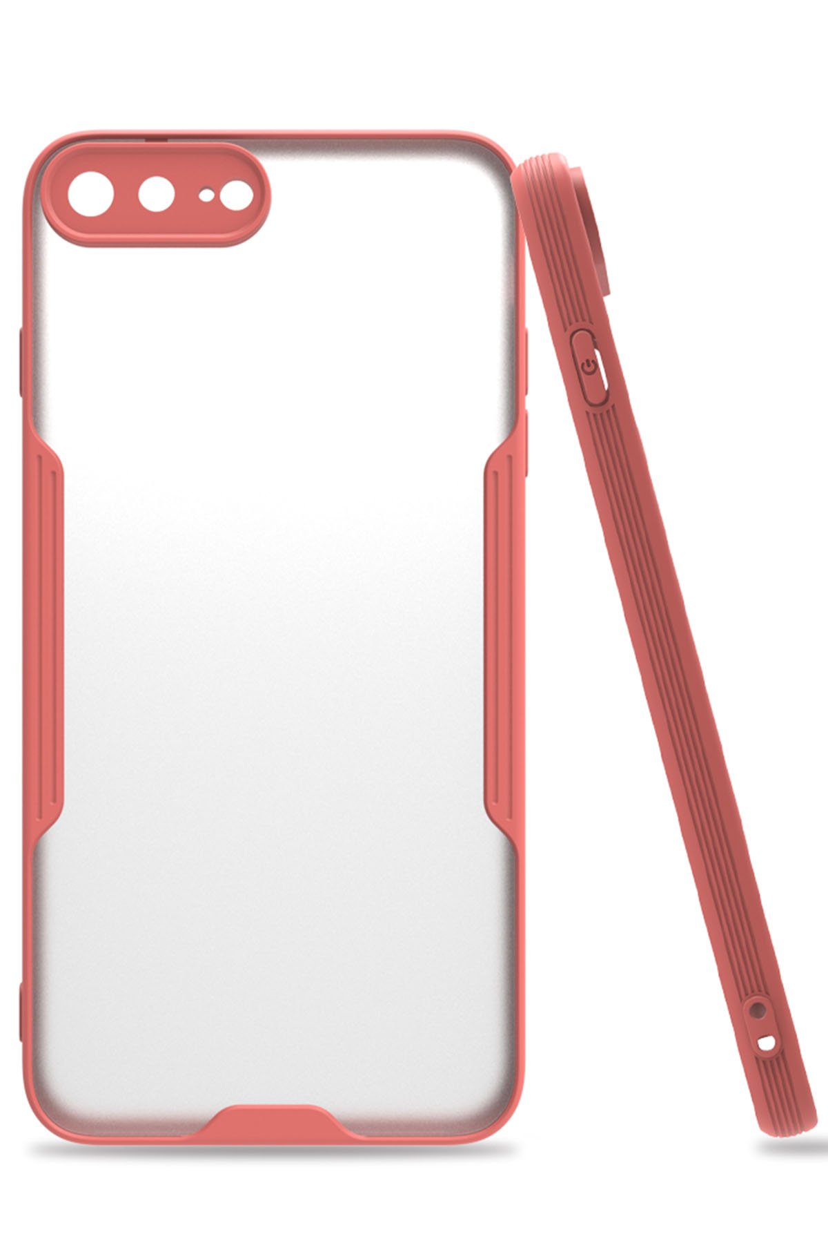 iPhone 7 Plus Kılıf Platin Silikon - Pembe iPhone 7 Plus Kılıf Platin Silikon - Pembe