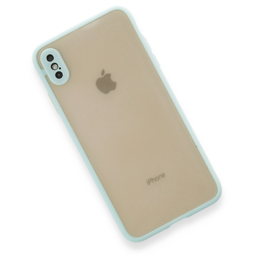 iPhone XS Max Kılıf Montreal Silikon Kapak - Turkuaz  iPhone XS Max Kılıf Montreal Silikon Kapak - Turkuaz