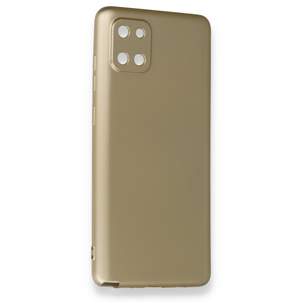  Samsung Galaxy A81 / Note 10 Lite Kılıf First Silikon - Gold