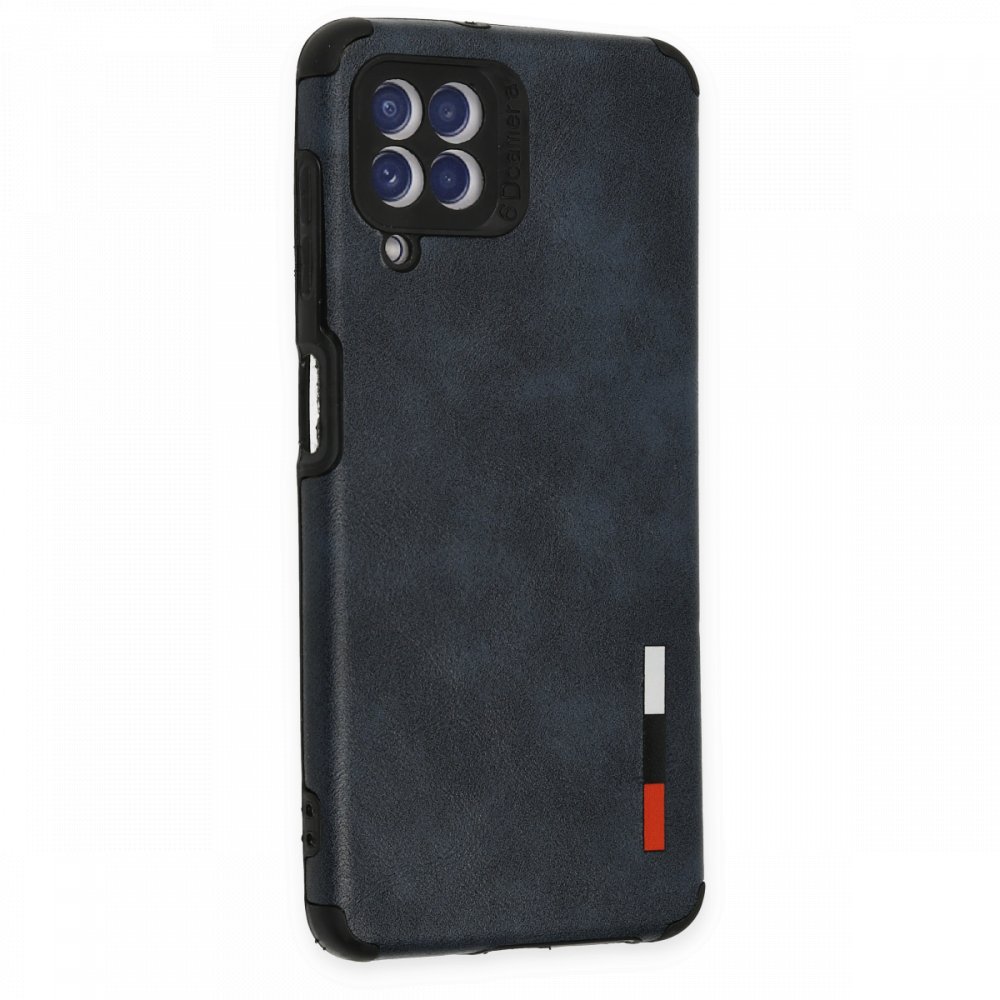  Samsung Galaxy M32 Kılıf Loop Deri Silikon - Lacivert