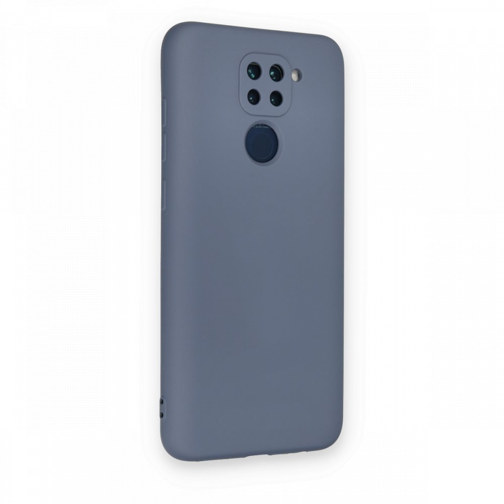 Redmi Note 9 Kılıf Nano içi Kadife Silikon - Gri