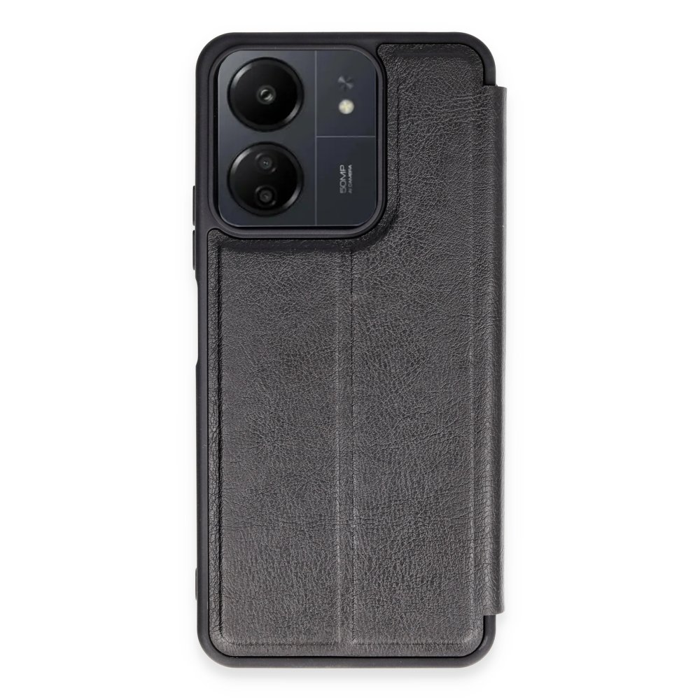  Xiaomi Poco C65 Kılıf Flip Cover - Siyah