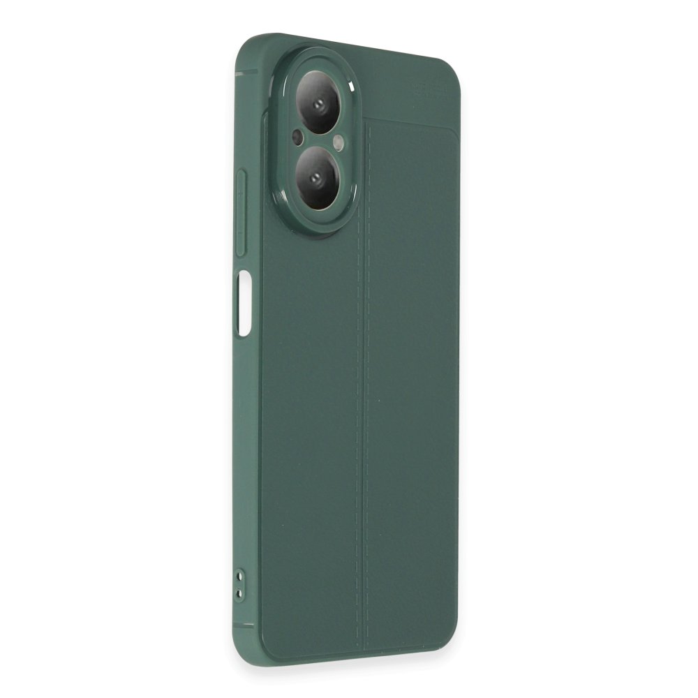 Realme 12 Lite Kılıf Auto Focus Kapak - Koyu Yeşil  Realme 12 Lite Kılıf Auto Focus Kapak - Koyu Yeşil