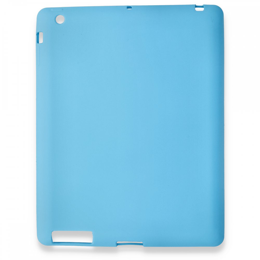  iPad 4 9.7 Kılıf Evo Tablet Silikon - Mavi