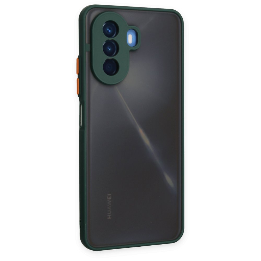 Huawei Nova Y70 Kılıf Montreal Silikon Kapak - Yeşil Huawei Nova Y70 Kılıf Montreal Silikon Kapak - Yeşil
