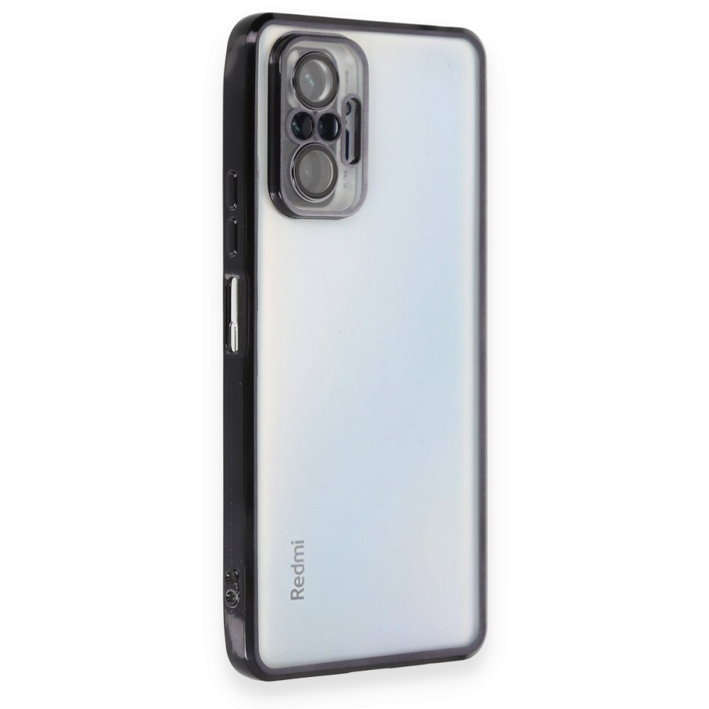 Redmi Note 10 Pro Kılıf Razer Lensli Silikon - Siyah