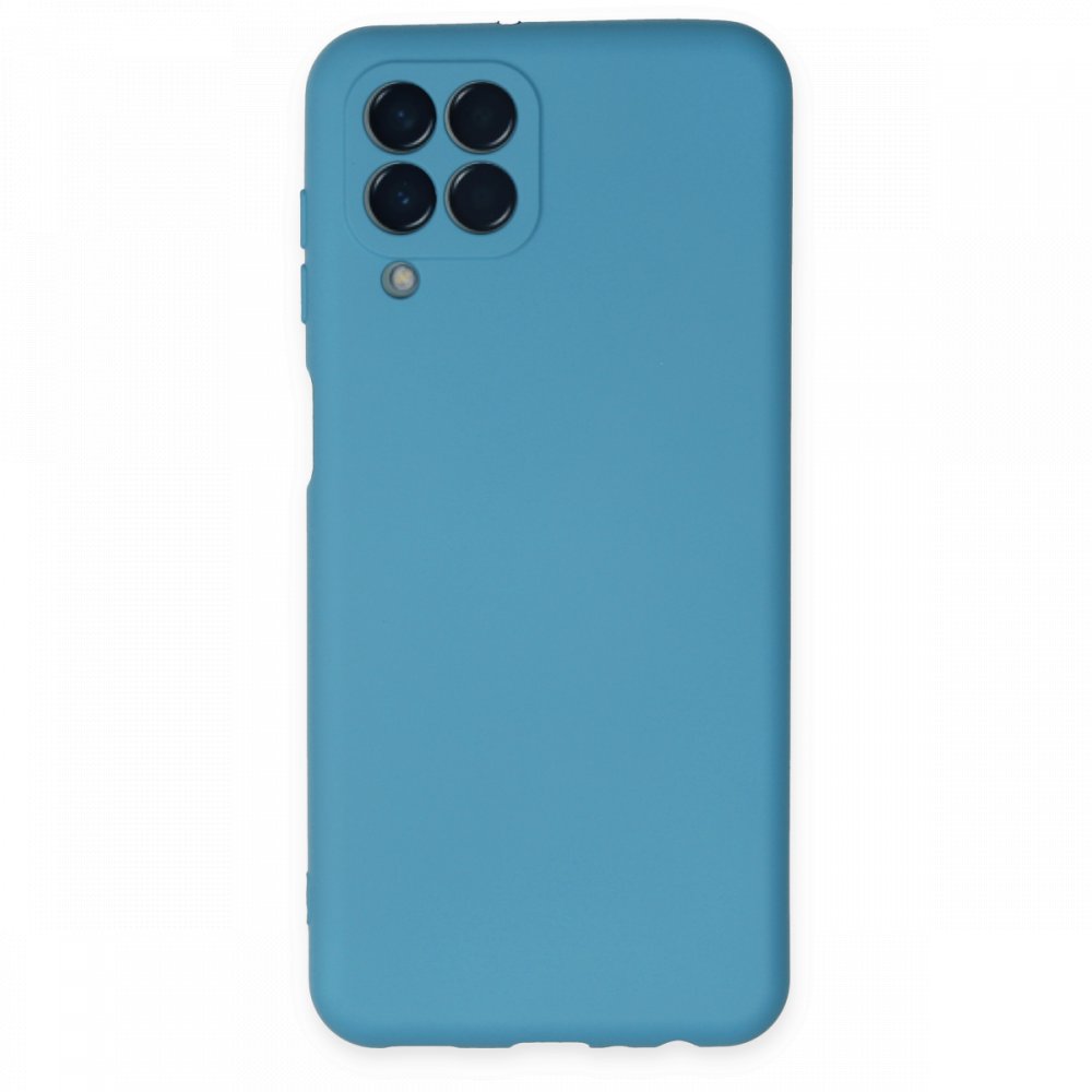  Samsung Galaxy M33 Kılıf Nano içi Kadife Silikon - Mavi