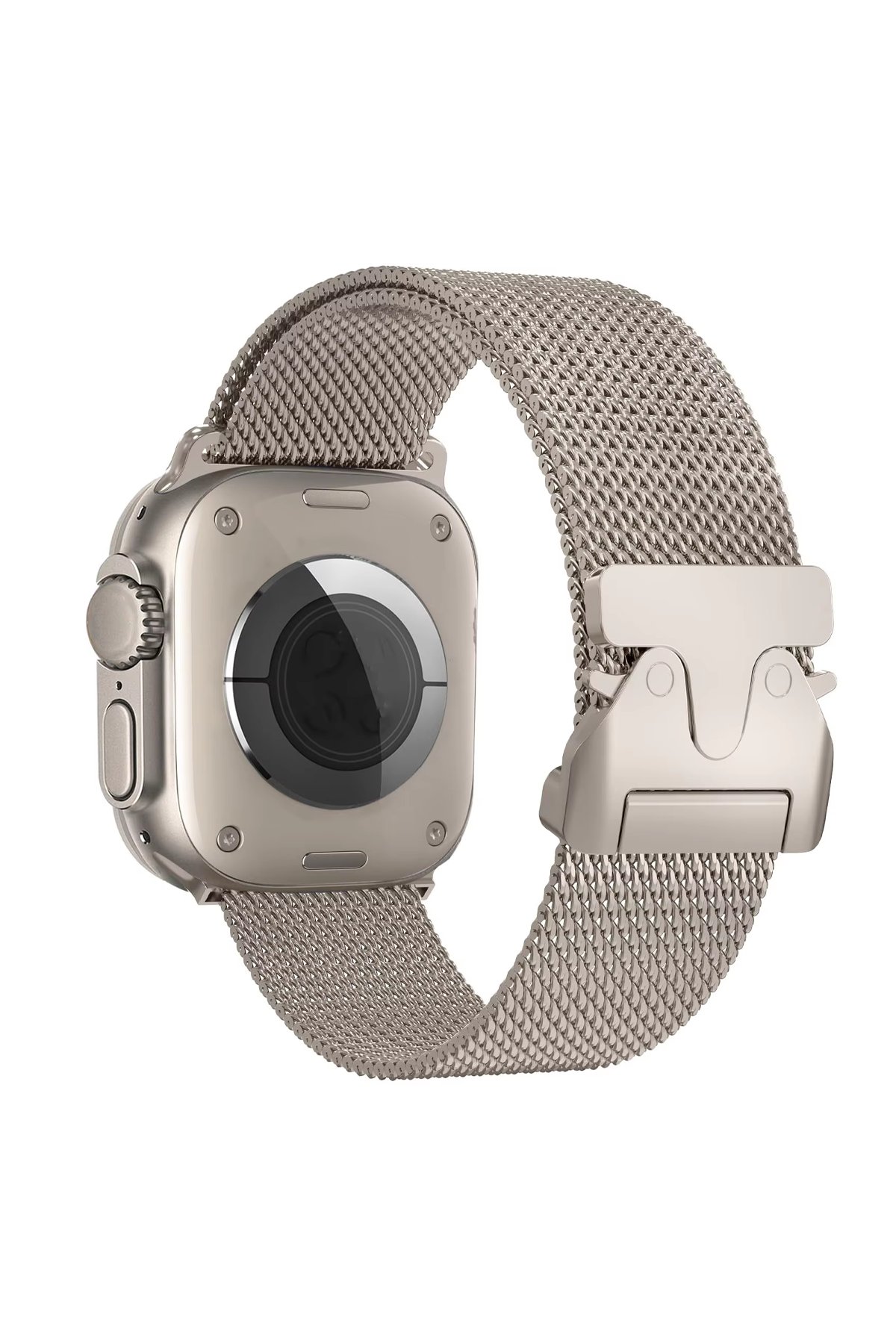  Apple Watch 44mm Milano Metal Kordon - Titan Gri