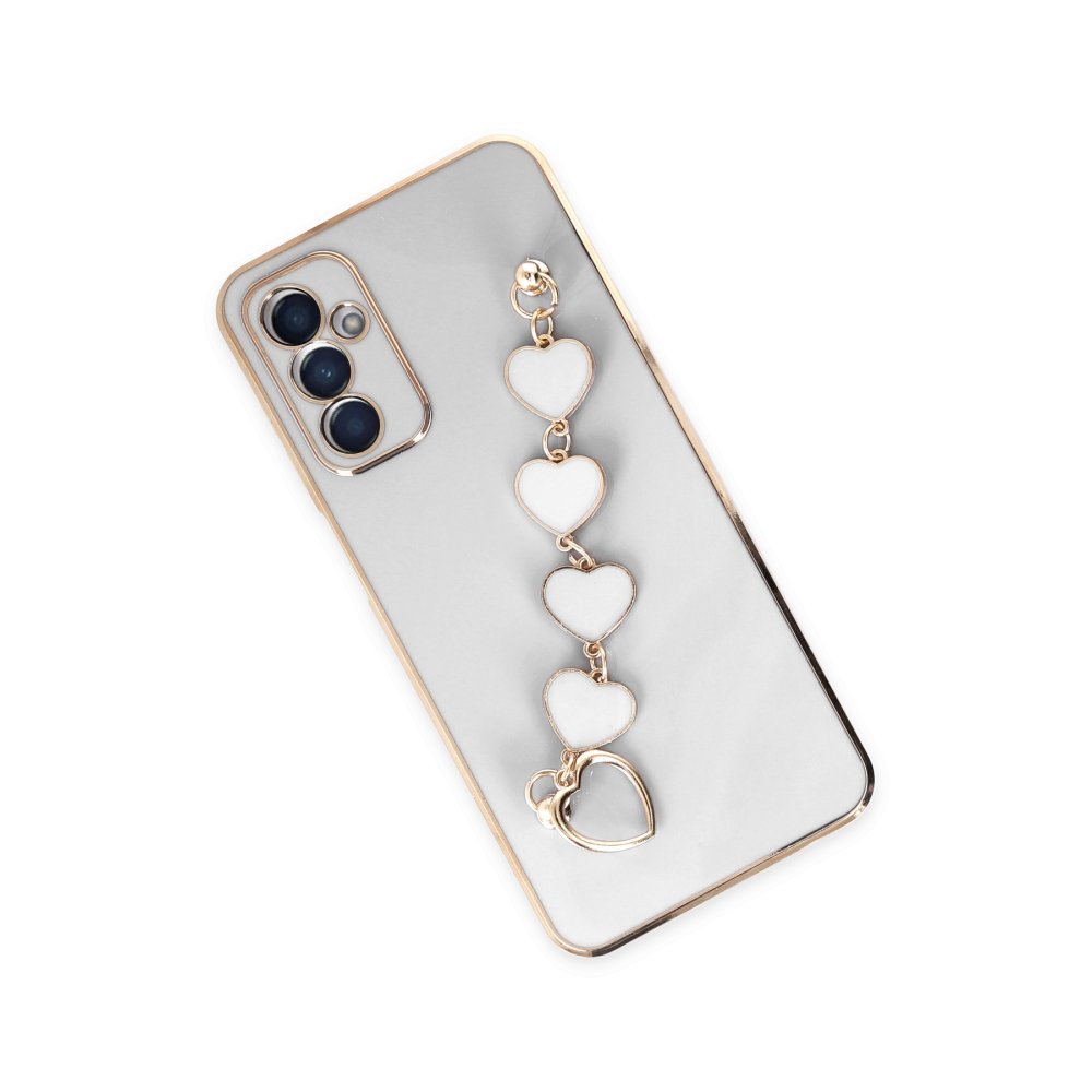  Samsung Galaxy A14 4G Kılıf Esila Silikon - Beyaz