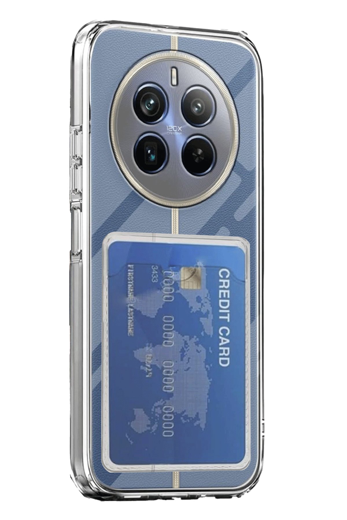 Realme 12 Pro Kılıf Kart Şeffaf Silikon - Şeffaf Realme 12 Pro Kılıf Kart Şeffaf Silikon - Şeffaf