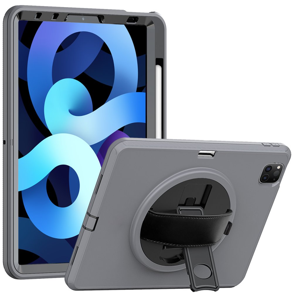  iPad Pro 11 (2020) Kılıf Hand Strap Tablet Kılıfı - Gri