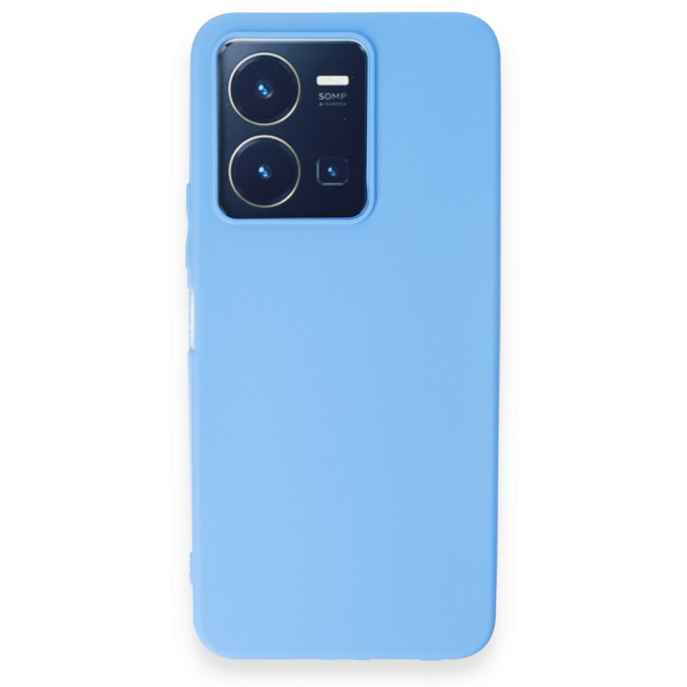  Vivo Y22S Kılıf First Silikon - Mavi