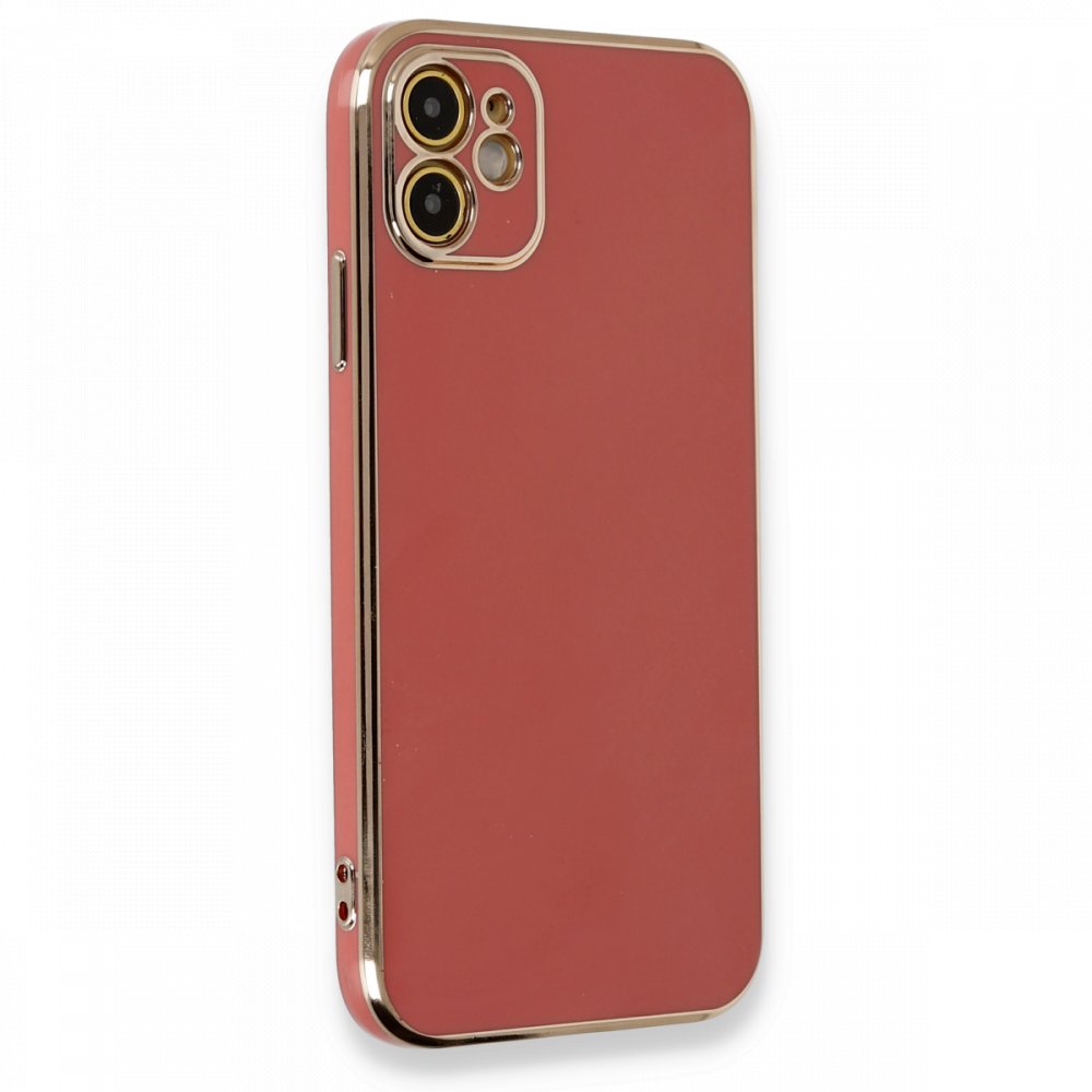  iPhone 11 Kılıf Volet Silikon - Kırmızı