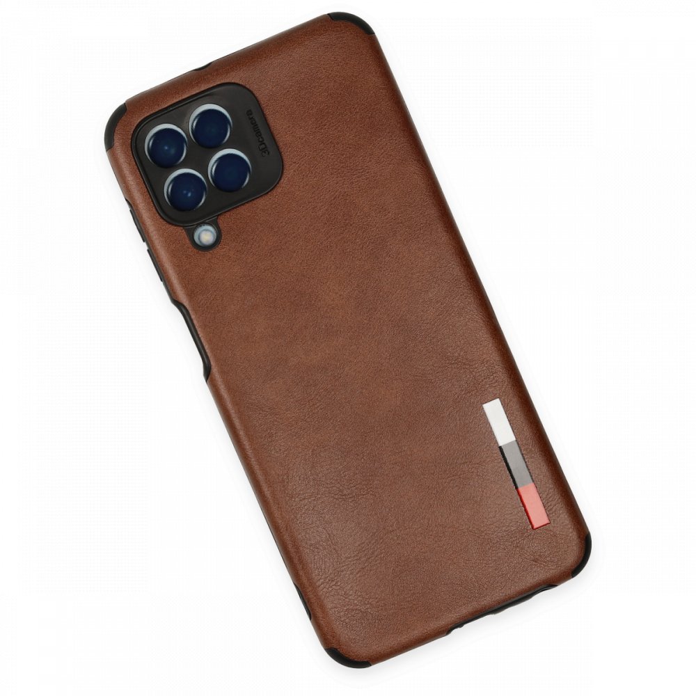  Samsung Galaxy M33 Kılıf Loop Deri Silikon - Kahverengi