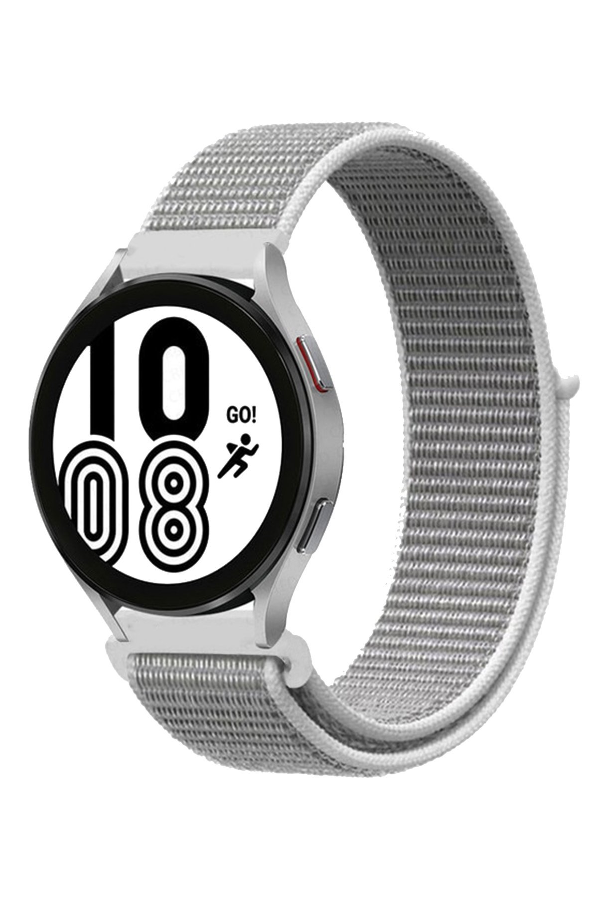 Samsung Galaxy Watch 5 Pro Hasırlı Cırtcırtlı Kordon - Beyaz Samsung Galaxy Watch 5 Pro Hasırlı Cırtcırtlı Kordon - Beyaz