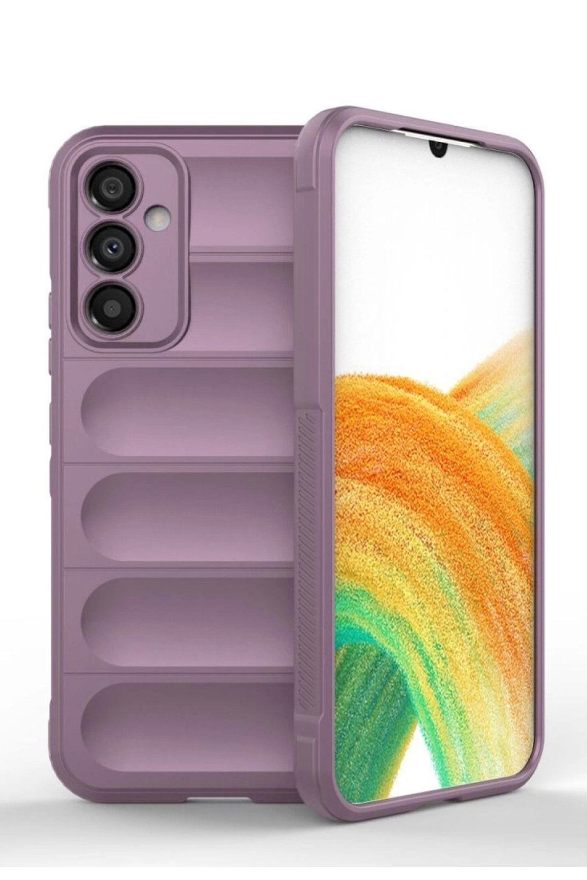  Samsung Galaxy A15 4G Kılıf Optimum Silikon - Mor