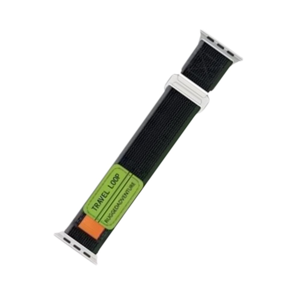  Apple Watch 38mm Alice Kumaş Kordon - Yeşil-Gri