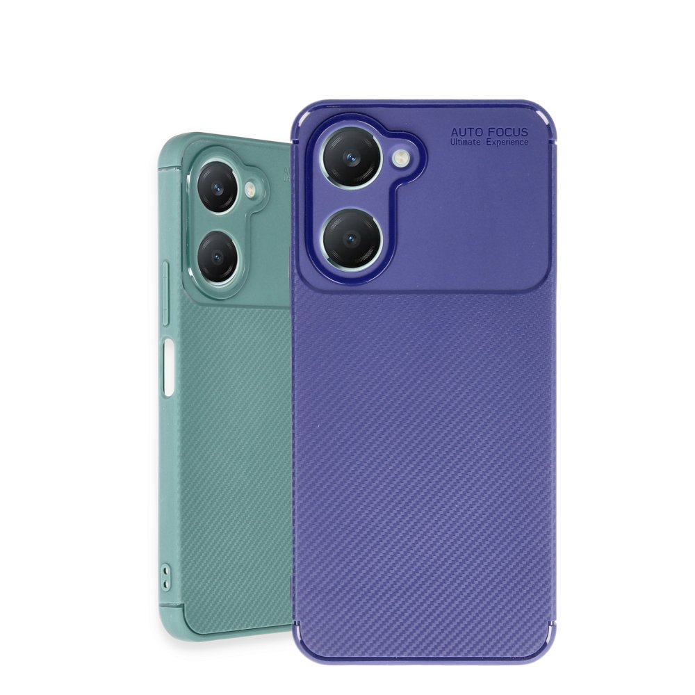 Vivo Y18 Kılıf Auto Focus Karbon Kapak - Siyah Vivo Y18 Kılıf Auto Focus Karbon Kapak - Siyah