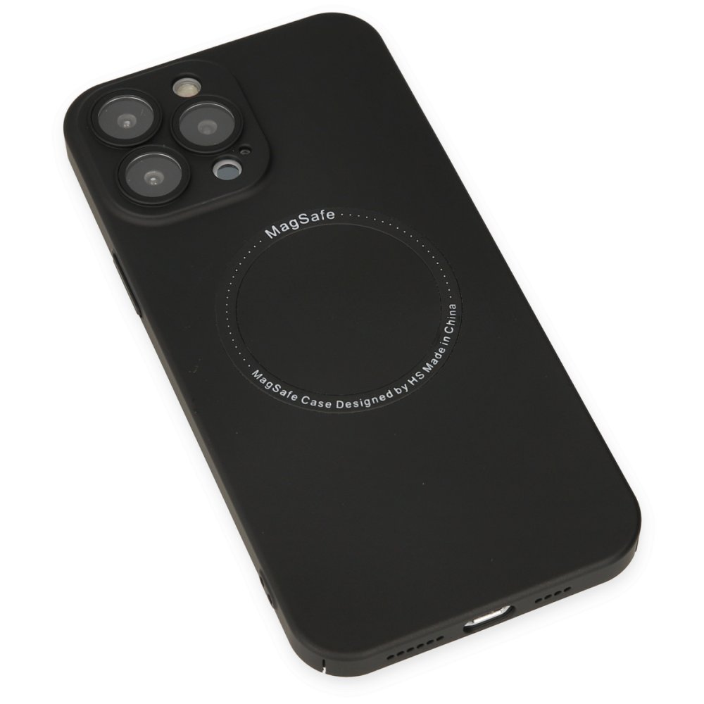  iPhone 13 Pro Kılıf Jack Magneticsafe Lens Silikon - Siyah
