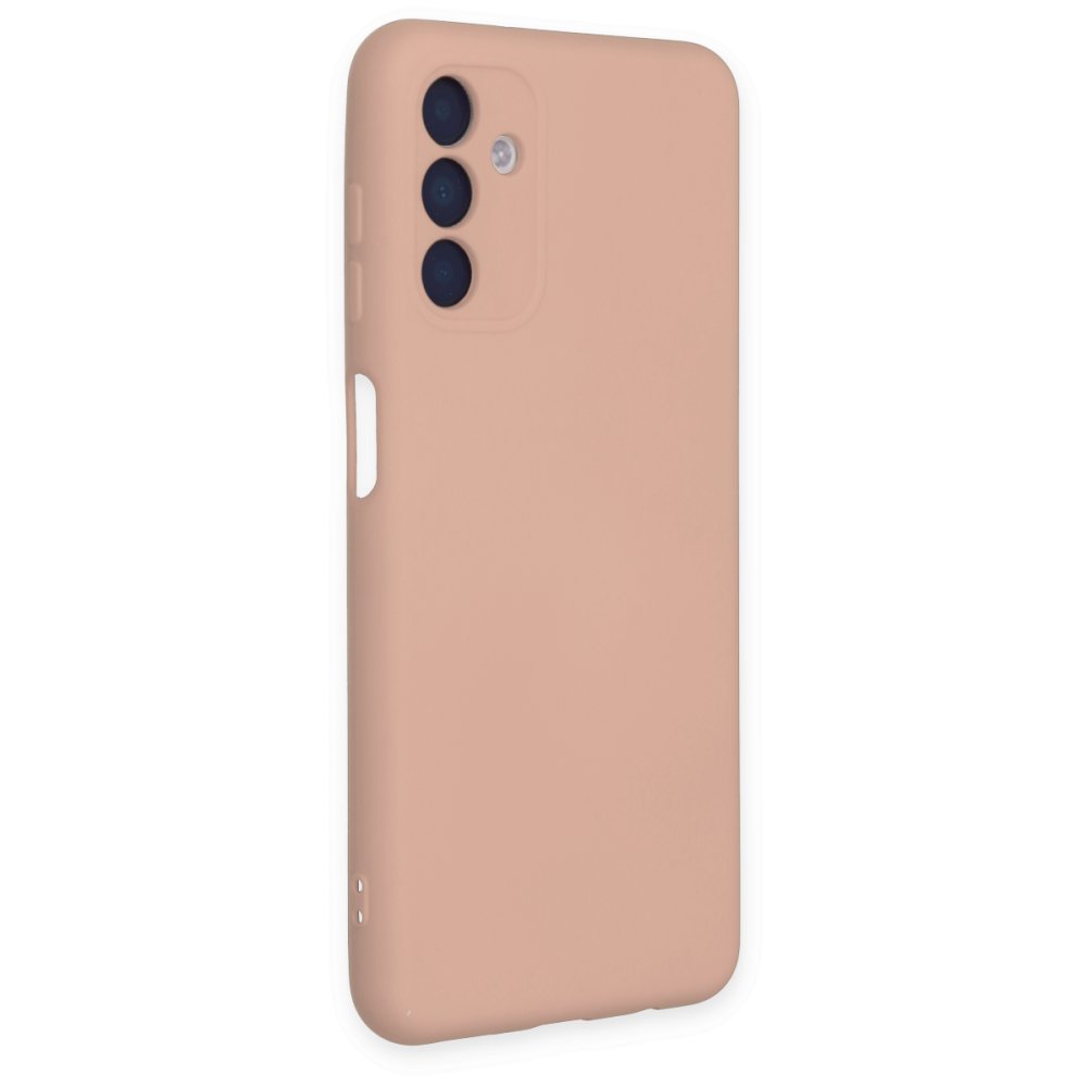  Samsung Galaxy A04S Kılıf Nano içi Kadife Silikon - Pudra