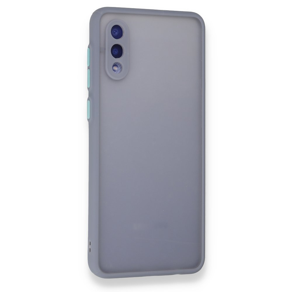  Samsung Galaxy A02 Kılıf Montreal Silikon Kapak - Gri
