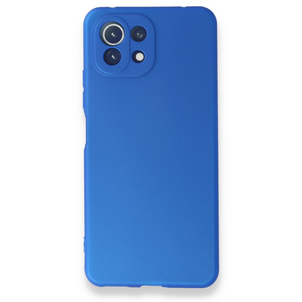 Xiaomi Mİ 11 Lite Kılıf First Silikon - Mavi  Xiaomi Mİ 11 Lite Kılıf First Silikon - Mavi