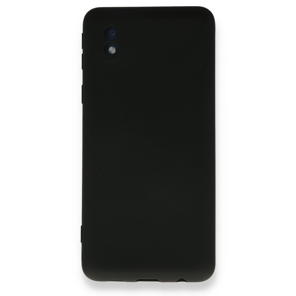 Samsung Galaxy A01 Core Kılıf Nano içi Kadife Silikon - Siyah Samsung Galaxy A01 Core Kılıf Nano içi Kadife Silikon - Siyah