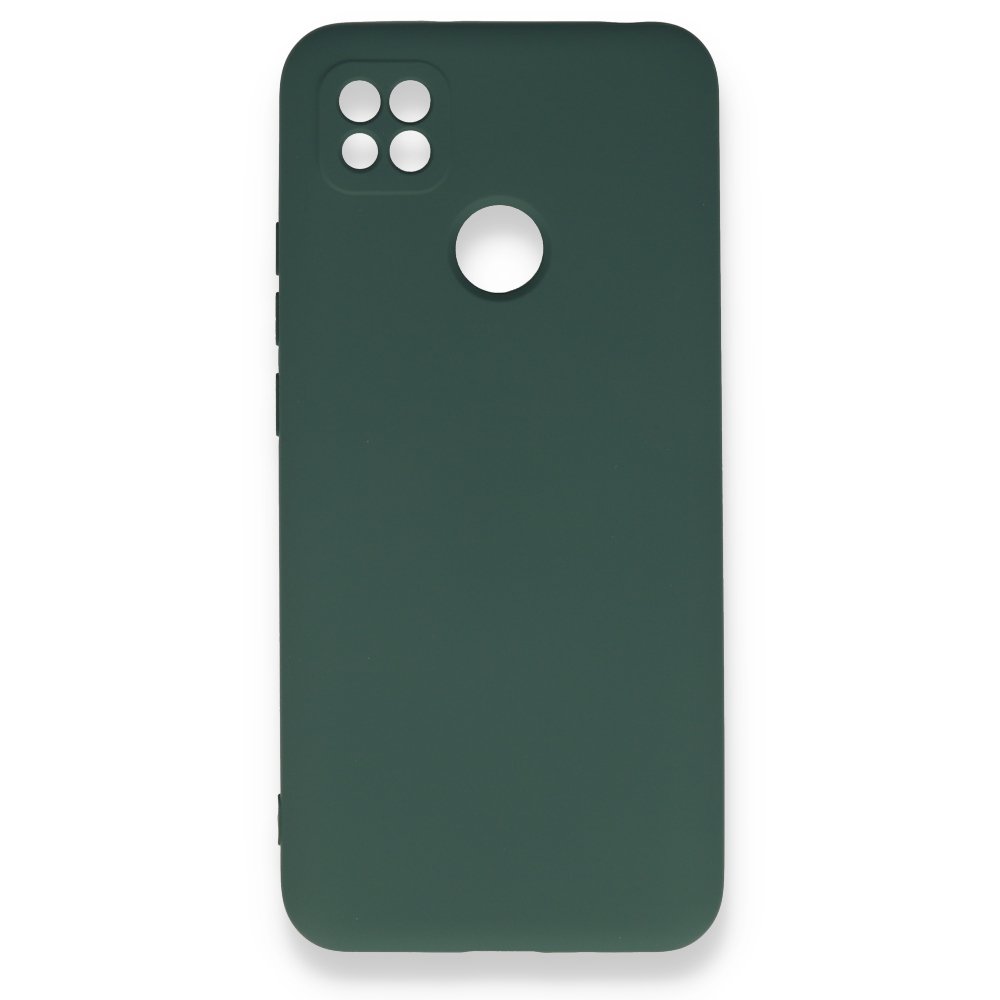 Redmi 9C Kılıf Nano içi Kadife Silikon - Koyu Yeşil