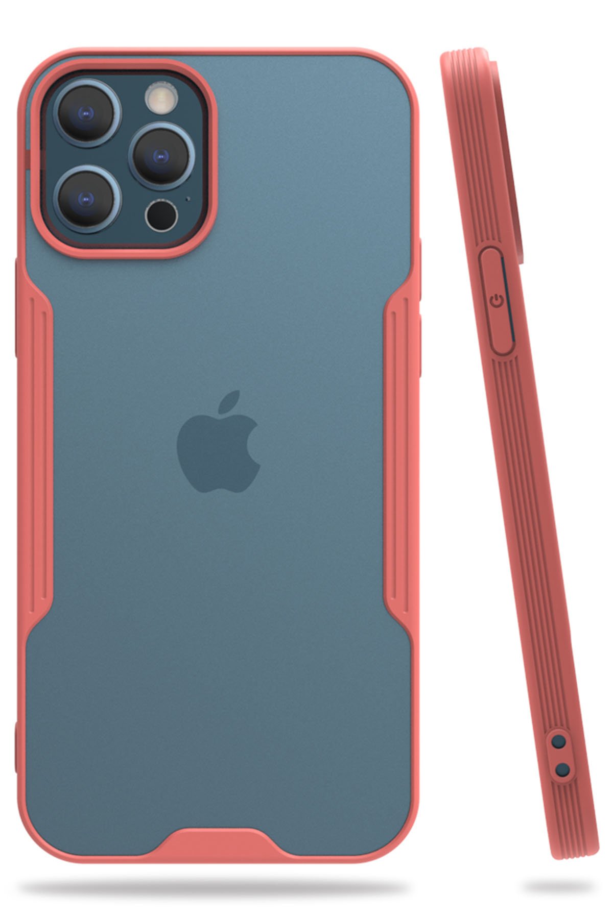  iPhone 12 Pro Kılıf Platin Silikon - Pembe