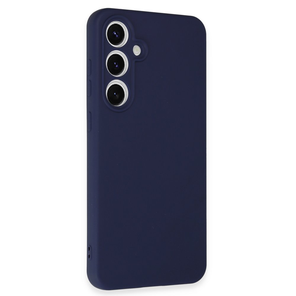 Samsung Galaxy S24 FE Kılıf Nano içi Kadife Silikon - Lacivert