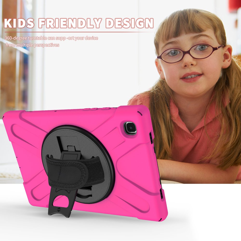  Samsung Galaxy T220 Tab A7 Lite 8.7 Kılıf Amazing Tablet Kapak - Pembe