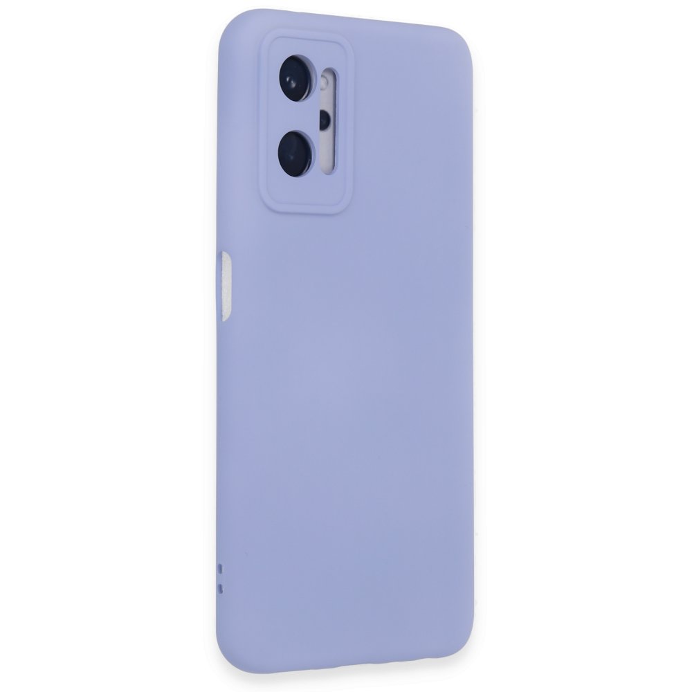  Realme 9i 4G Kılıf Nano içi Kadife Silikon - Lila