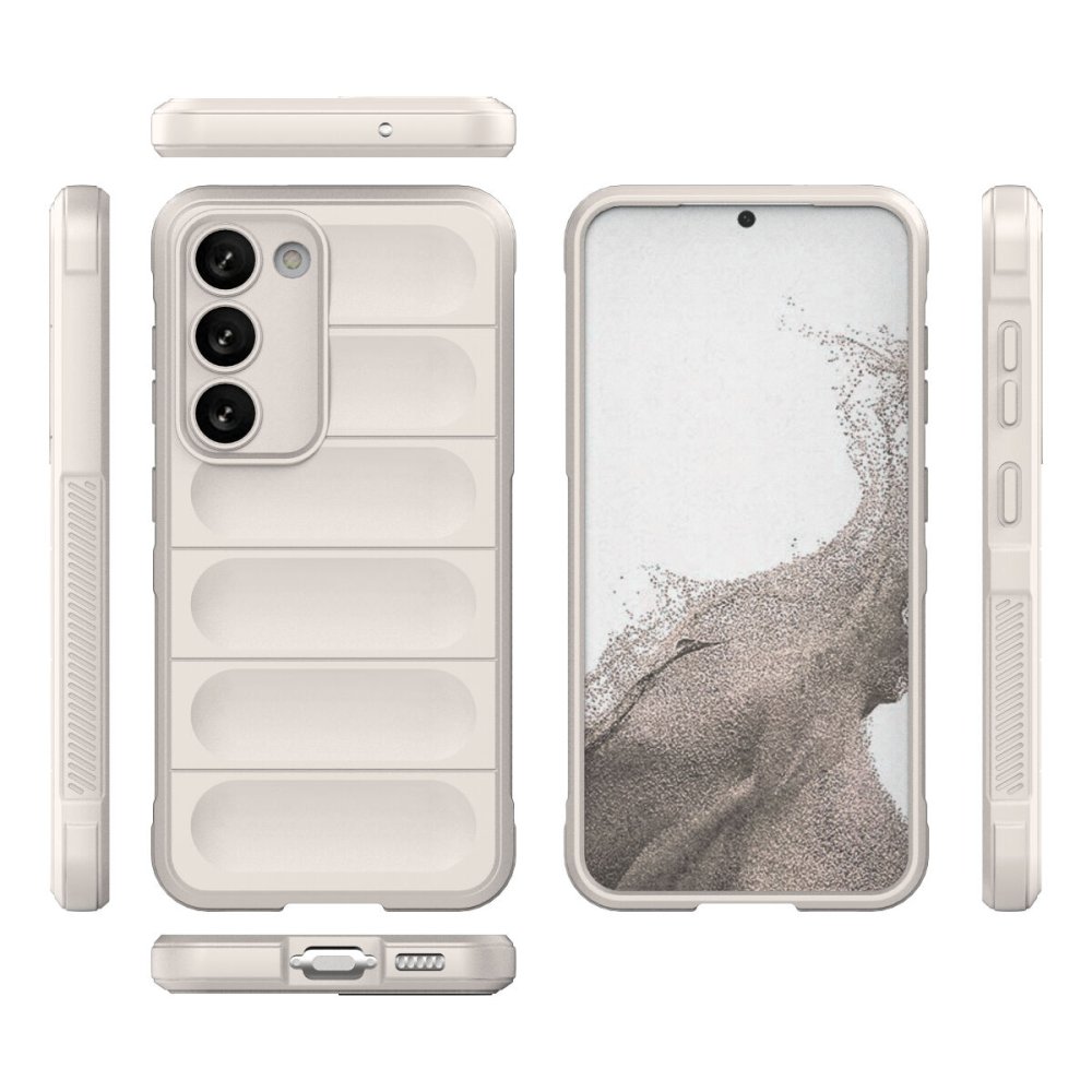  Samsung Galaxy S23 Plus Kılıf Optimum Silikon - Krem