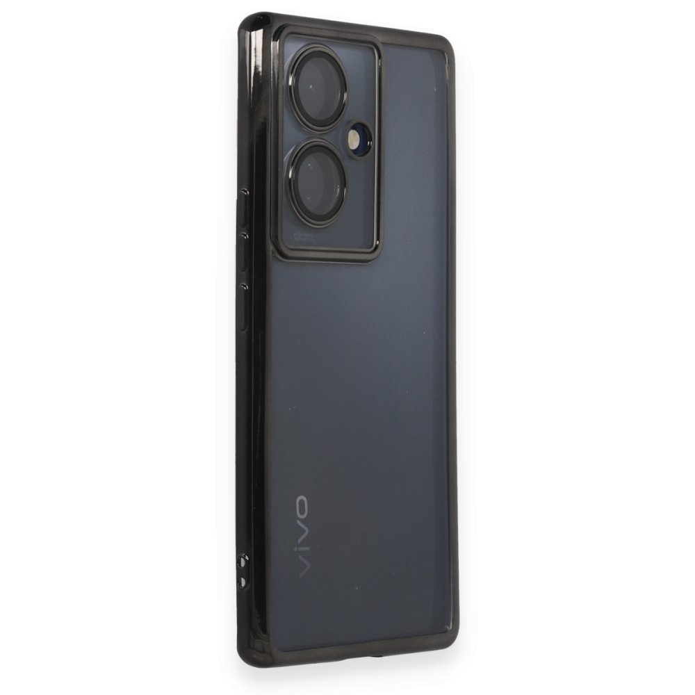  Vivo V29 Lite Kılıf Razer Lensli Silikon - Siyah
