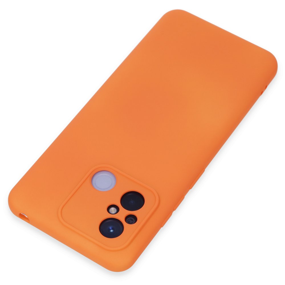 Redmi 12C Kılıf Nano içi Kadife Silikon - Turuncu Redmi 12C Kılıf Nano içi Kadife Silikon - Turuncu