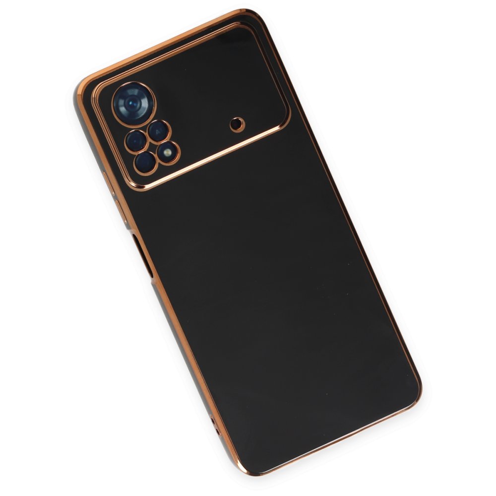  Xiaomi Poco X4 Pro 5G Kılıf Volet Silikon - Siyah