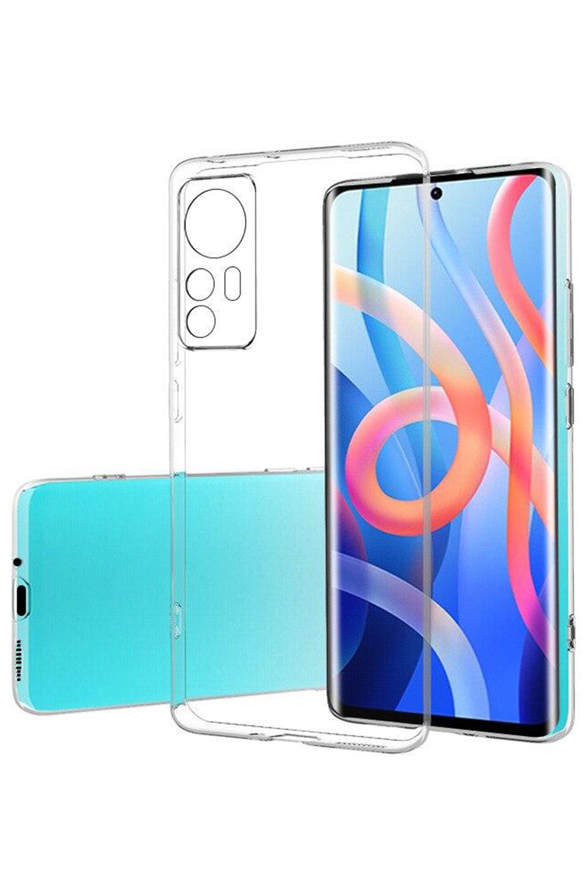  Xiaomi Mi 12 Kılıf Lüx Şeffaf Silikon