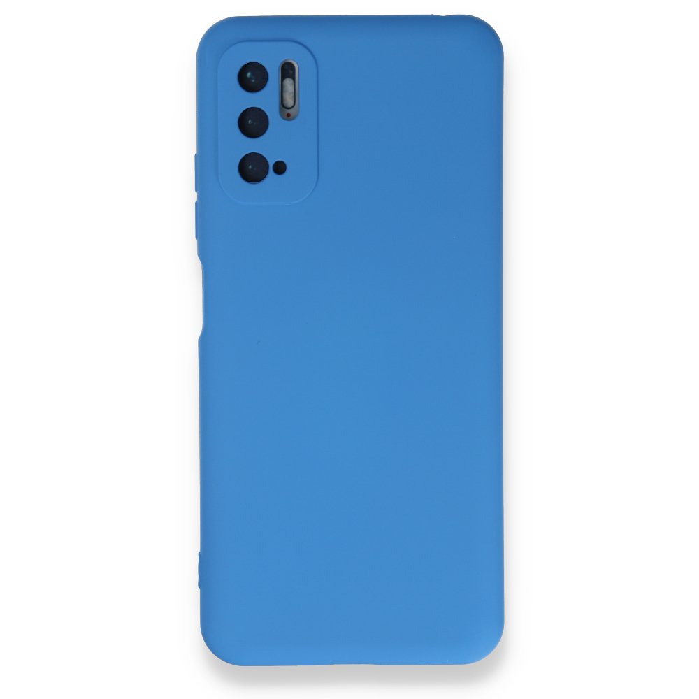 Redmi Note 10 5G Kılıf Nano içi Kadife Silikon - Mavi Redmi Note 10 5G Kılıf Nano içi Kadife Silikon - Mavi