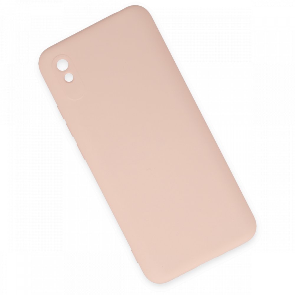 Redmi 9A Kılıf Nano içi Kadife Silikon - Pudra
