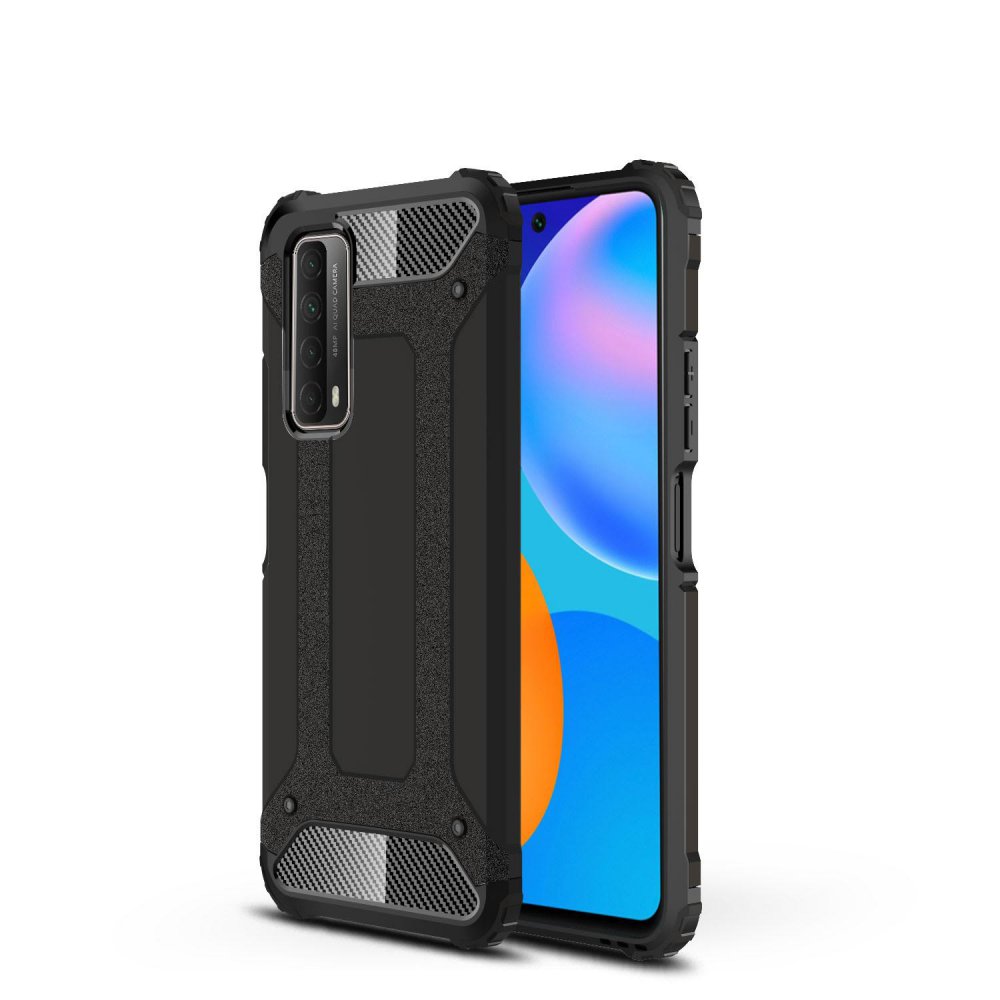 Huawei P Smart 2021 Kılıf Tank Silikon Kapak - Siyah  Huawei P Smart 2021 Kılıf Tank Silikon Kapak - Siyah