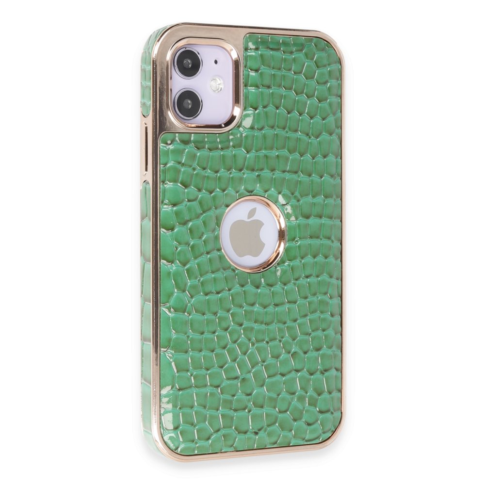  iPhone 11 Kılıf Snake Kapak - Koyu Yeşil