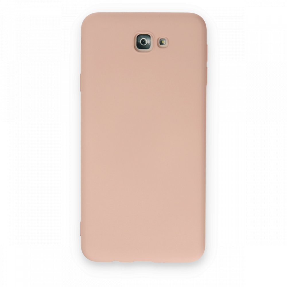  Samsung Galaxy J7 Prime Kılıf Nano içi Kadife Silikon - Pudra