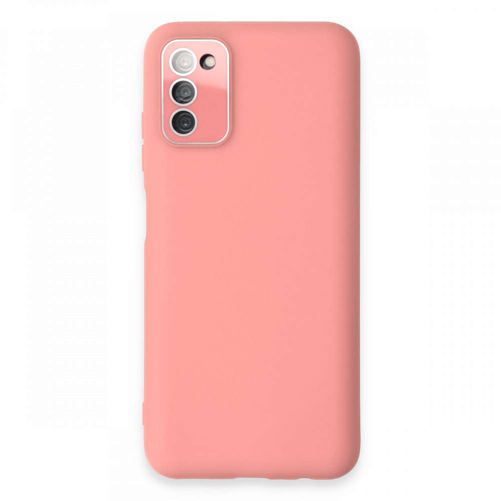  Samsung Galaxy A03S Kılıf Lansman Glass Kapak - Pembe
