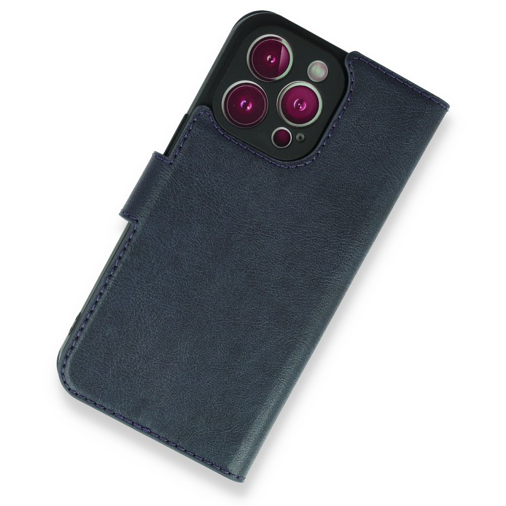 iPhone 13 Pro Max Kılıf Trend S Plus Kapaklı Kılıf - Lacivert iPhone 13 Pro Max Kılıf Trend S Plus Kapaklı Kılıf - Lacivert