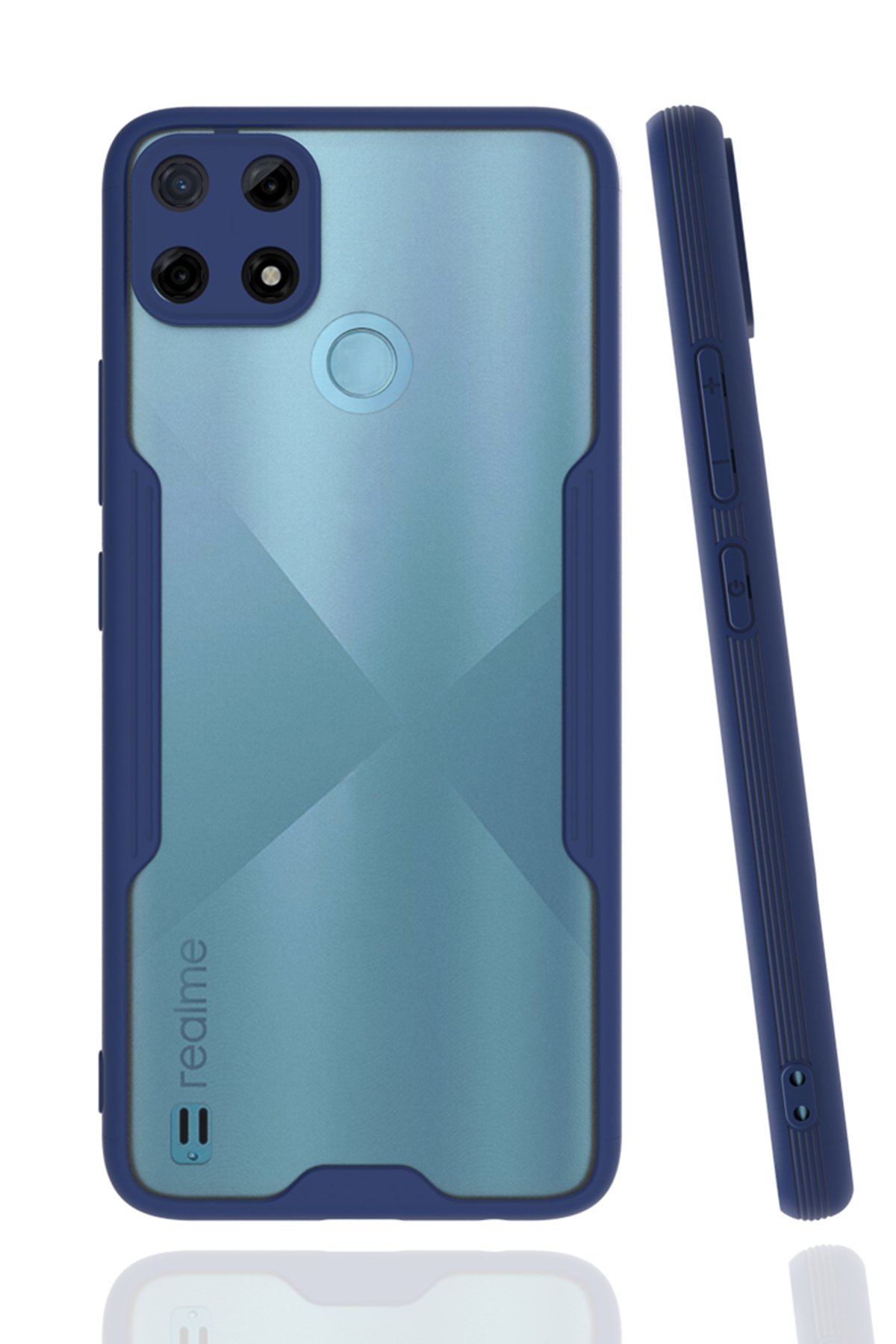  Realme C21Y Kılıf Platin Silikon - Lacivert